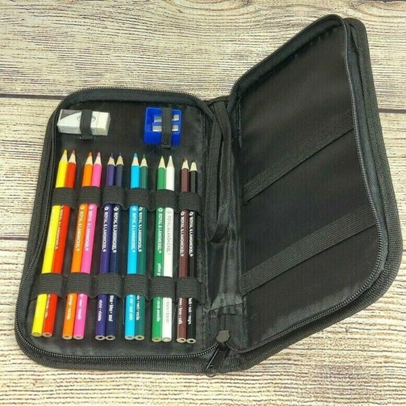 Artist 12 Colored Pencils Set Drawing Kids Adults Art Supply w/Sharpen & Eraser - Picture 5 of 10